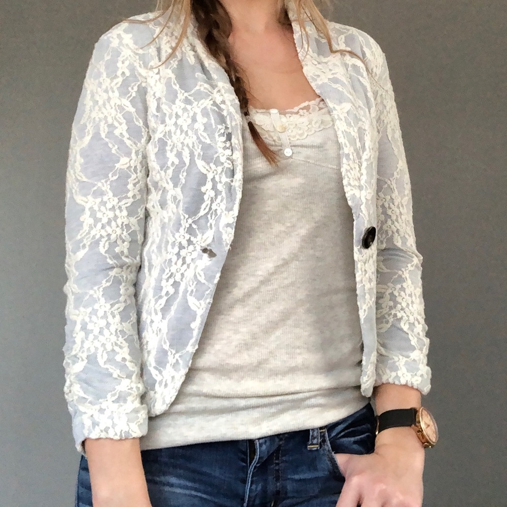 Charlotte Russe Lace Blazer - LIKE NEW